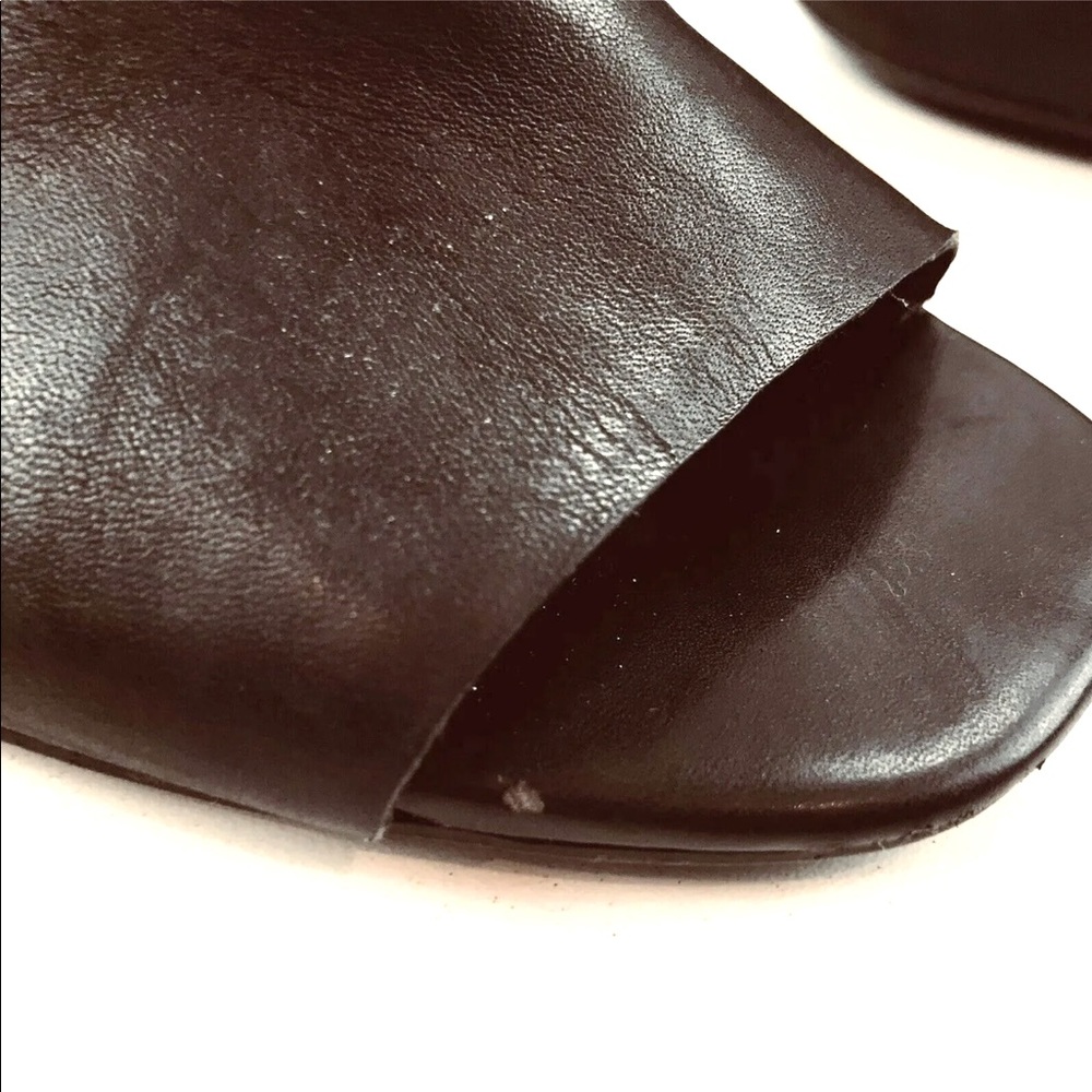 Franco Sarto Nubuck Leather Open Toe Slingbacks - Picture 9 of 10